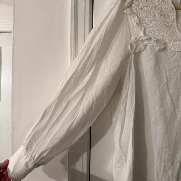 H&M White Ruffled Blouse - Picture 3 of 8